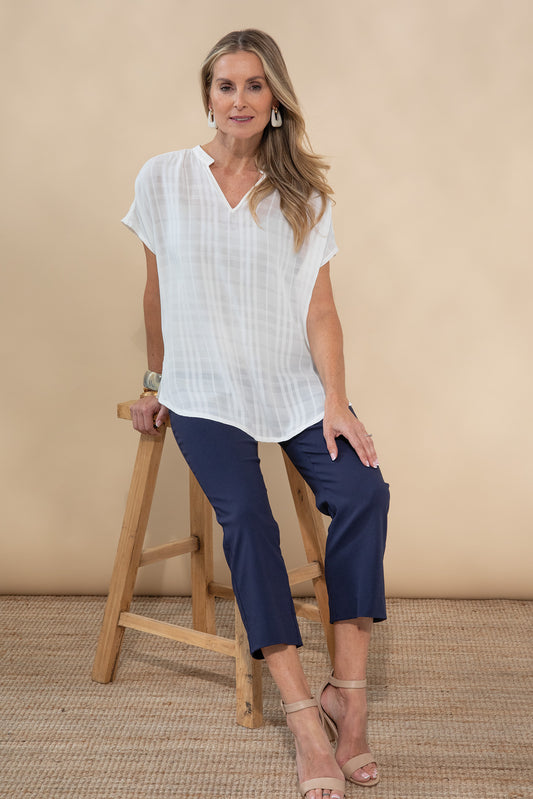 Azure Extended Shoulder Top