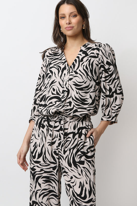 Savannah Print Blouse