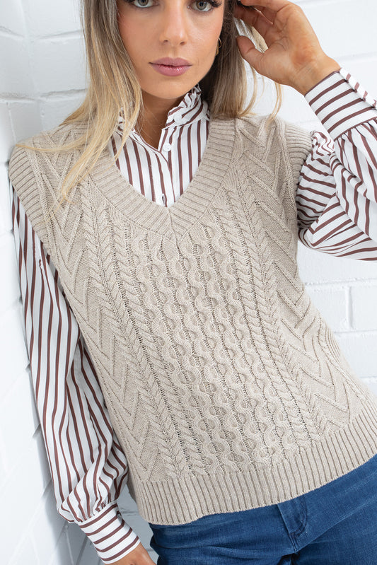 Knitwave Cable Vest