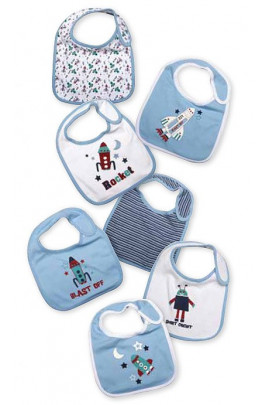 Pa1197 7pc Bib Set Blue