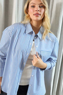 Beau Cotton Stripe Shirt