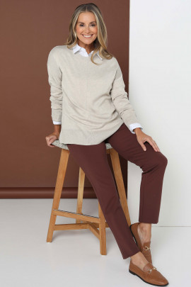 SculptEase Slim Leg Ponte Pant