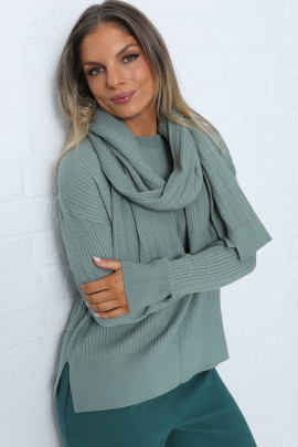 Solstice Cable Knit Scarf