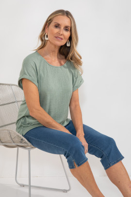Contour Denim Pedal Pusher