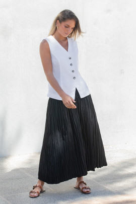 Soft Crush Long Skirt